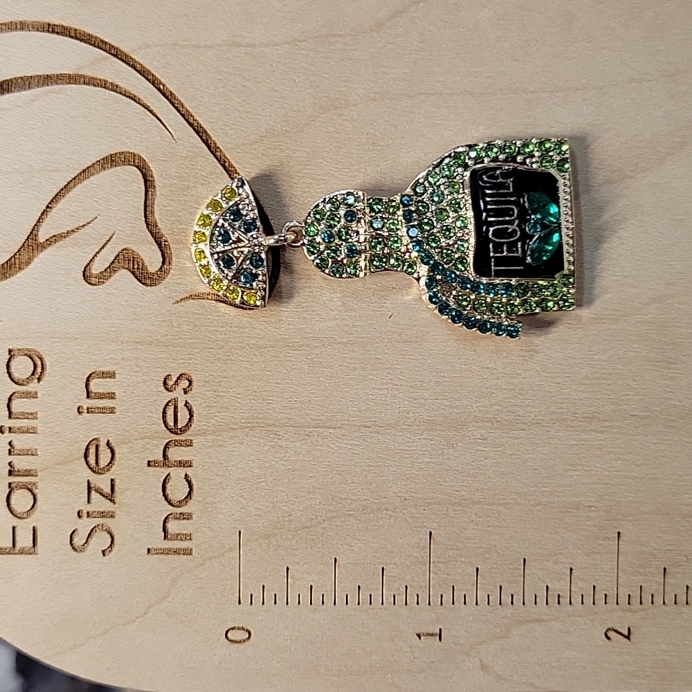 HAPPY HOUR Tequila Crystal Drop Earrings - Picture 6 of 6